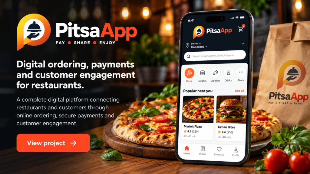 PitsaApp restaurant project by Solutions Field Pitsa app project by Solutions Field